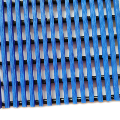 La sécurité ouverte de PVC de grille soulagent nu-pieds Mat Anti Slip Blue 120 cm